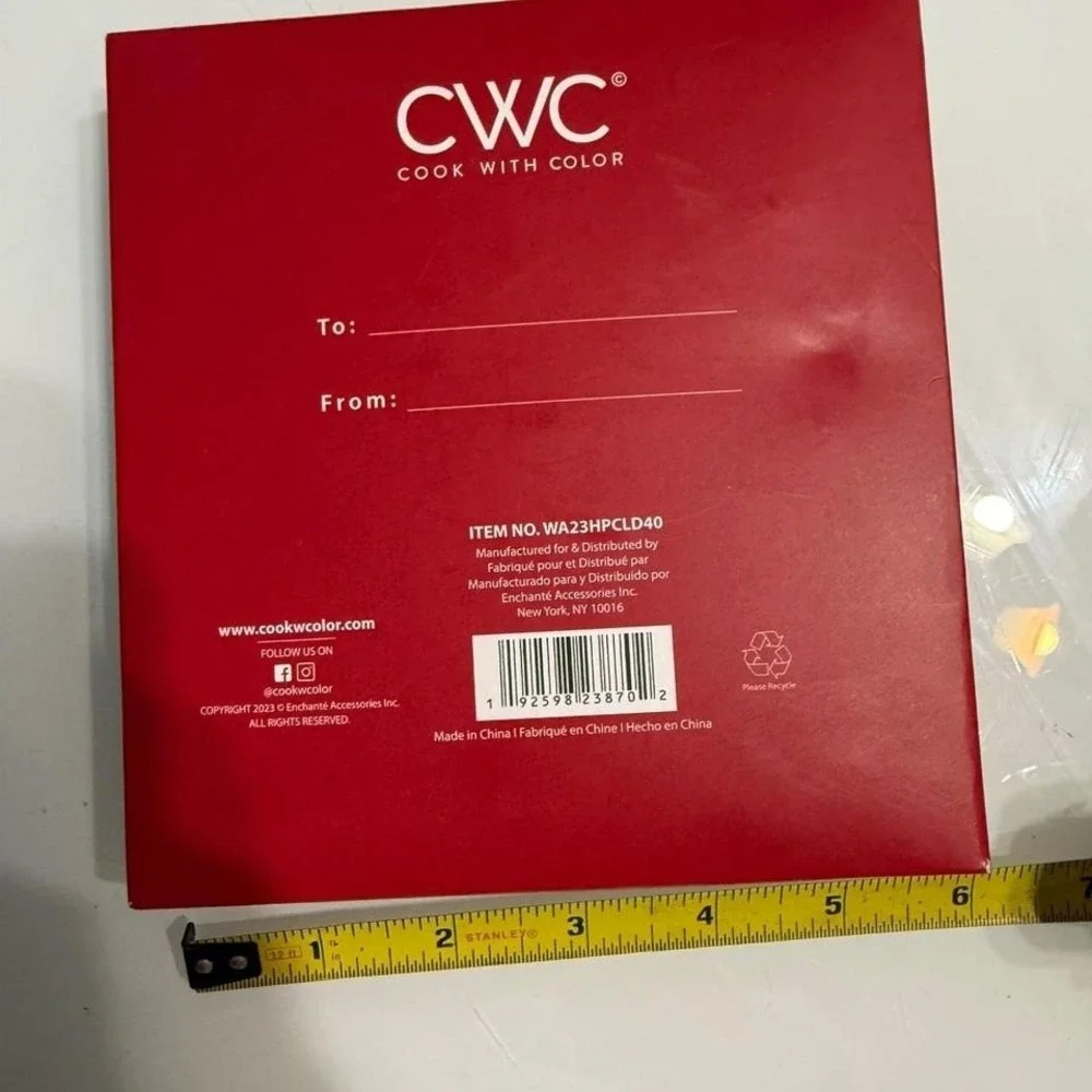 Festive CWC (Cook With Color) holiday‎ cheese knife set 🎄🧀Brand new in box!